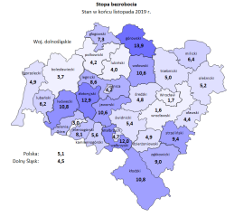 Zdjęcie artykułu Informacja o sytuacji na rynku pracy w woj. Dolnośląskim w listopadzie 2019 roku.