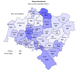 Zdjęcie artykułu Informacja o sytuacji na rynku pracy w woj. Dolnośląskim w grudniu 2022 roku.