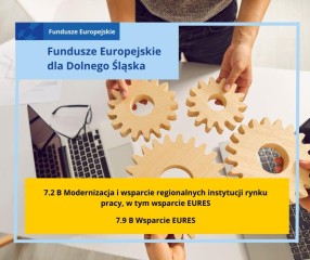 Zdjęcie artykułu Podnoszenie umiejętności, kompetencji i kwalifikacji pracowników Publicznych Służb Zatrudnienia  i instytucji rynku pracy oraz realizacja ukierunkowanych schematów mobilności transnarodowej EURES - ruszyły kolejne nabory w ramach Funduszy Europejskich dla Dolnego Śląska