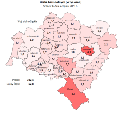 Zdjęcie artykułu Informacja o sytuacji na rynku pracy w woj. Dolnośląskim w Sierpniu 2023 roku.