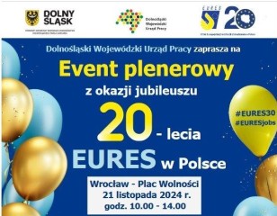 Zdjęcie artykułu Event plenerowy z okazji „Jubileuszu 20-lecia sieci EURES...